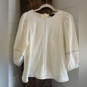 Anthropolgie - Current Air Karnes Structured Linen Blouse